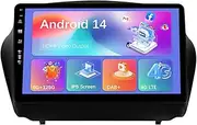 6G+128G with HDMI 4G DAB+ Android 14 IPS Car Stereo for IX35/Tucson (2010-2015) Wireless CarPlay/Android Auto with Camera+Mic 10 Inch 2 Din Steering Wheel Fast-Boot DSP Bluetooth WiFi