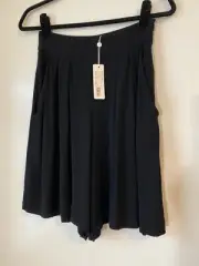 Zimmermann Rayon Black Shorts Size 0