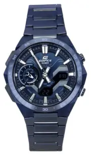 Casio Edifice Blue Dial Solar Sports 100M Men's Watch ECB-2200CB-2