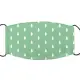【IHERMI】綠白松樹 個性口罩 台灣製(耐用 舒適 透氣 可水洗 重複使用 創意 幾何 清新)