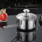 Frying Pan Soup Pan Stainless Steel Multiuse Sturdy Egg Pan Cooking Pot Saucepan