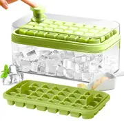 Ice Cube Tray with Lid and Bin for Freezer 64Pcs Ice Cube Mold