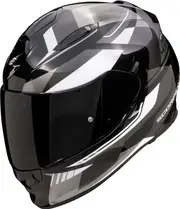 Scorpion EXO-491 Abilis, full face helmet , color: Black/Silver/Weiss , size: S