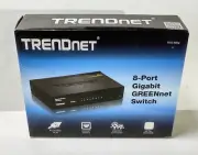 Trendnet 8 port gigabit Greennet switch New Teg-s82g/A