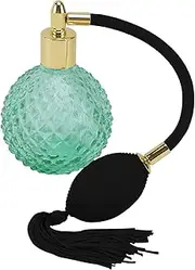 Ｗoowayo Vintage Style Perfume Bottle Refillable Bottle Long Spray Bottle for Travel Outgoing, 100ml (Green)