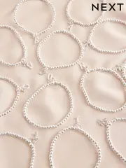 Silver Tone Initial Stretch Bracelet (AA2695) | $19