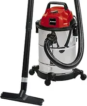 [Einhell] TC-VC 1820 S Wet and Dry Vacuum Cleaner (1,250 W, 20 l Stainless Steel Tank, Blow Connection, 4 castors, Ø 36 mm Suction Hose + Extension, Floor Nozzle, Filters)