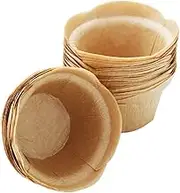 SK Cupcake Liners Baking Muffin Paper Baking Cups for Weddings, Birthdays, Baby Showers (Natural 50pcs)