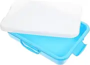 Kisangel Portable Sandbox Box for Boys and Girls Handheld Tray Lid Outdoor/Indoor Toy Storage Abs Plastic Multi-use Small Box