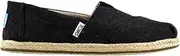 [TOMS] Women Slip-On Shoes, 8.5 B(M) US, Black Washed Canvas