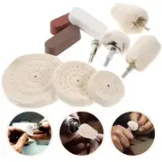 10pcs Buffing Wheels Drill And Bench Grinder Metal Polishing