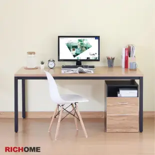 【RICHOME】克拉克160CM80CM工作桌/電腦桌/辦公桌/會議桌/長桌/書桌/餐桌(2色)