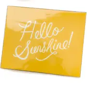 RIFLE PAPER CO. Art Print "HELLO SUNSHINE!" Lettered Yellow, New Sealed 10" x 8"
