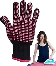[Generic] Cooking Gloves Heat Resistant Grill Heat Resistant Mitts for Cooking - Non-Slip Oven Gloves Fire Mitts Multifunction for Baking, Kitchen, Grilling