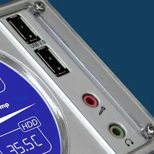 AeroCool 愛樂酷 Gatewatch2 黑 液晶數位化監控面板 溫度監控面板 監控主機系統 溫度變化/風扇轉速