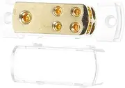 Mplifier Splitter Box 1 Input 4 Output Distribution Block Car Audio Abs Zinc Alloy Longevity