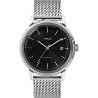 在飛比找PChome24h購物優惠-【TIMEX】天美時 復刻系列 經典機械手錶 (銀/黑TXT