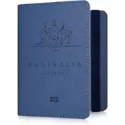 YAVIV RFID Passport Holder for Women and Men, Premium Leather Travel Passport Wallet RFID Blocking Passport Cover