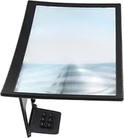 HOMSFOU Cell Phone Amplifier Electronic Scale Pan Tablet Stand Desktop Stand Digital Scale Pan Mini Scale Tray Electronic Tray Desktop Magnifier Mobile Phone Magnifier Acrylic Lens Grey