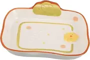 Gadpiparty Cute Bread Shaped Ceramic Plates Versatile Dessert Serving Dishes for Cookies Bread and More Charming Kitchen Centerpiece for Dining Table Decor for Various Styles