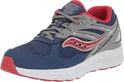 [Saucony] Cohesion 14 Lace to Toe Running Shoe, Navy/RED, 11.5 US Unisex Big Kid