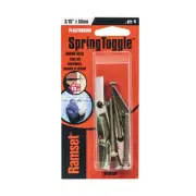 5 X Ramset 3 / 16" x 50mm Round Head Toggle Spring - 4 Pack