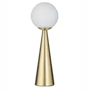 Amalfi Orion Table Lamp Gold & White 15x15x45cm