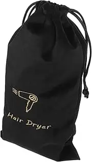 Healeved Portable Drawstring Bag for Hair Dryer Reusable Pouch Lightweight Travel Storage for Use Convenient and Washable Design
