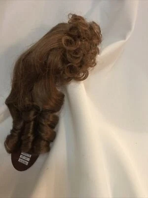 Monique Doll Wig “Annette” 10-11” Auburn Red Bangs Long Corkscrew Curls NOS