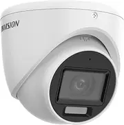 HIKVISI0N Analog TVI 3K 5MP DS-2CE76K0T-LMFS 4-in-1 Smart Hybrid Ligh Turbo HD IR Dome Camera, IP67 Rated Weatherproof, 2.8mm Lens Built-in Mic ONLY Compatible with Hik Vision 4MP 5MP 8MP 4K TVI DVR