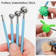 Pottery Indentation Sticks Soft Clay Ball Pen Resin DIY Handmade Ceramic Tools