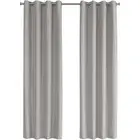 Decovio 16263-S Swatara Silver Curtain Panel, 2-Piece Set