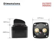 Battery Switch BS2L, 250A DC 12V-48V On-Off 2-Position, Patent Pending Built-in