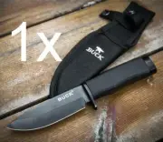 ** FREE SHIPPING ** 1 x Outdoor Knife Black Fixed Blade For Hunting, Camping