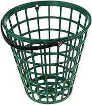 Ball Basket Golf Range Bucket Storage Organizer Holds 50 Balls, Green, Hold Up to 75 Balls