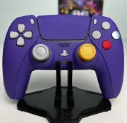 Retro GameCube Style - Soft Touch Purple - Custom Controller For PS5 Or PC