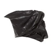 [Rick Owens] Rick Owens-Black Draper Bustier Calf Leather Top-Donna 38 IT