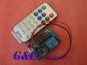 1PCS Infrared remote control timer delay relay module+ display M55 new