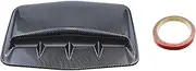 Carbon Fiber Look Car Air Flow Decorative Intake Hood Scoop Bonnet Vent Sticker Cover Hood Geared To FLAT Hood Vehicle