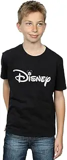 [Absolute Cult] Disney Boys Mickey Mouse Head Logo T-Shirt Black 7-8 Years