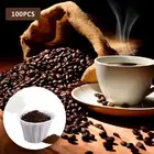 100Pcs Paper Coffee Filters for Coffee Makers Unbleached Natural Coffee AlxPP