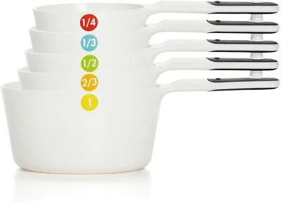 OXO Good Grips 6 Piece White Measuring Cups Set - Plastic - Dishwasher Safe