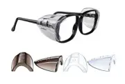 2-Pair Universal Slip-On Side Shields for Safety Glasses – Eye Protection Guards