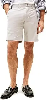 [Tommy Hilfiger] Men's Casual Cotton Shorts 9 Inch with Stretch, Also Available in Big and Tall, October Grey, 38 Regular