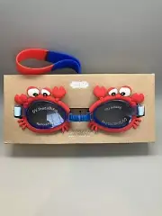 MUD PIE Kids Swim Goggles Ages 3 And Up CRABS Soft & Adjustable Straps Cute!