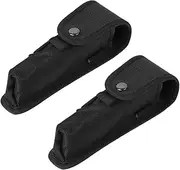 2Pcs Portable Nylon Flashlight Pouch Multi Function Camping Accessory for Organizing and Protecting Your Flashlight for Outdoor Activities and Climbing