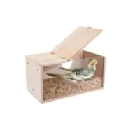 Transparent Bird House for Cage Parakeet Nesting Box Bird Breeding Box House ...