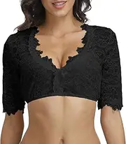 [Generic] Nightgowns for Women Soft Sexy Under 10 Women's Elegant Dirndl Blouse Black Dirndl Blouse Lace Blouse for Oktoberfest Lingerie 3X Lingerie Sexy