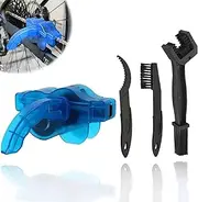 4PCS Bike Chain Cleaner Kit - Bicycle Chain Cleaning Brushes Wash Tools/Bike Chain Maintenance Chain/Crank/Tire/Sprocket Cycling Corner Stain Dirt Clean for Mountain Bikes MTB City Bikes