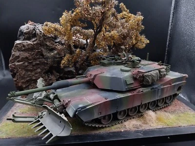 Dragon 3516 M1A1 w/Mine Plough 'Desert Storm' 1:35 Built & Painted